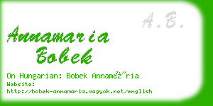 annamaria bobek business card